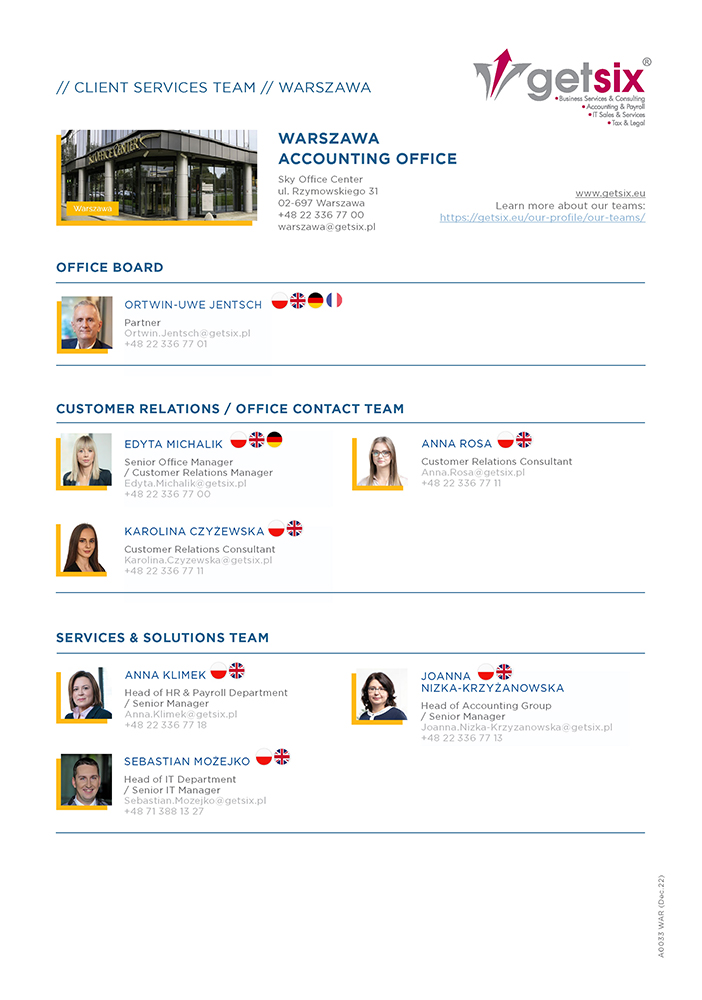 Client Services Teams - Warsaw