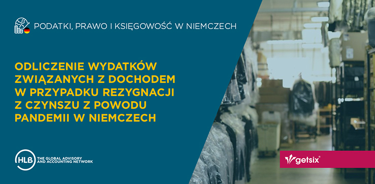 Odliczenie wydatków związanych z dochodem w przypadku rezygnacji z czynszu z powodu pandemii w Niemczech