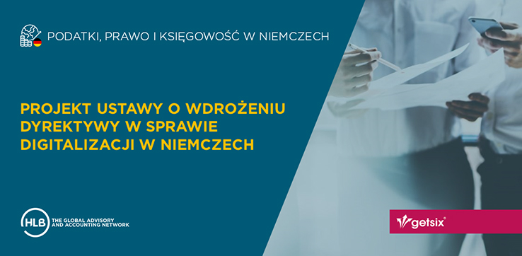 Projekt ustawy o wdrożeniu dyrektywy w sprawie digitalizacji w Niemczech