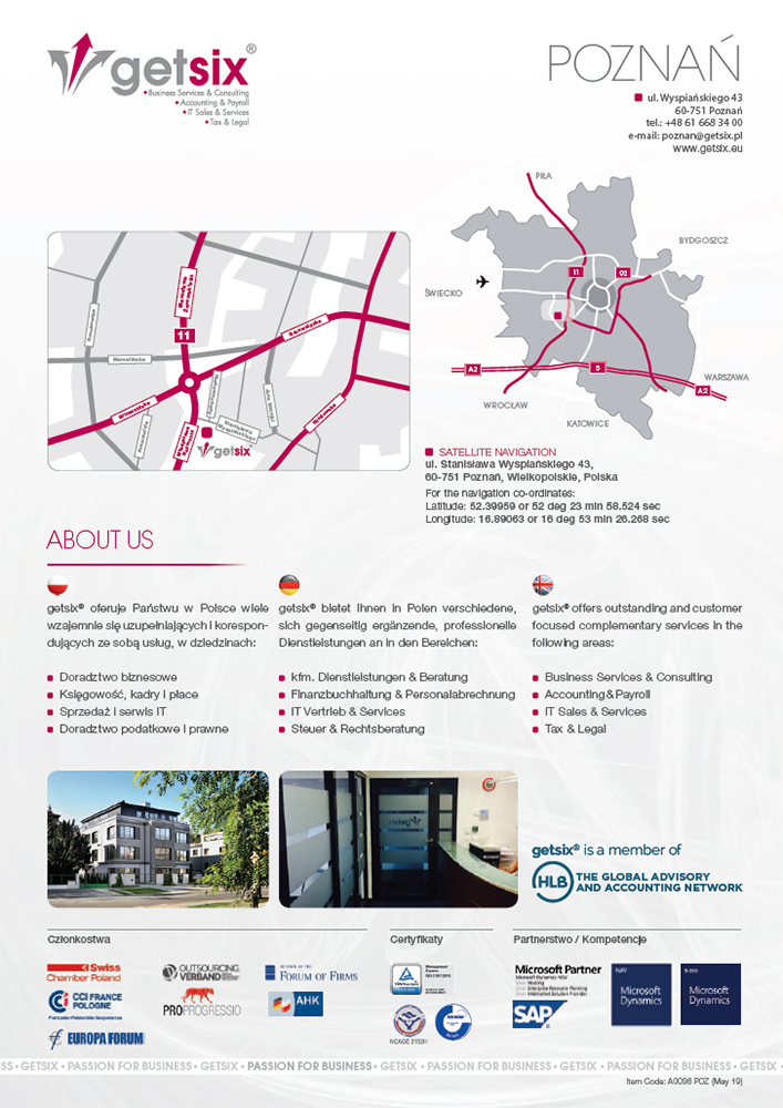 Map of Accounting Office Poznań