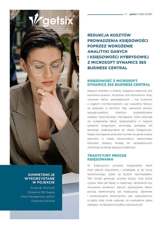 Usługi księgowe dla kancelarii prawnej w Polsce z Microsoft Dynamics NAV