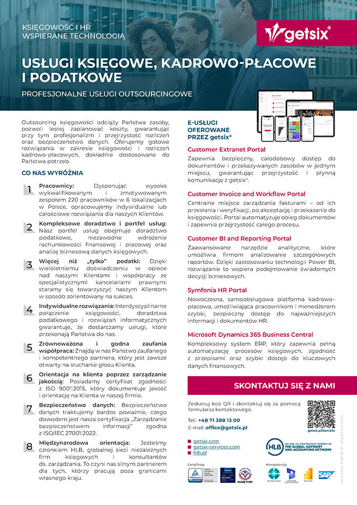 Company profile one pager PL