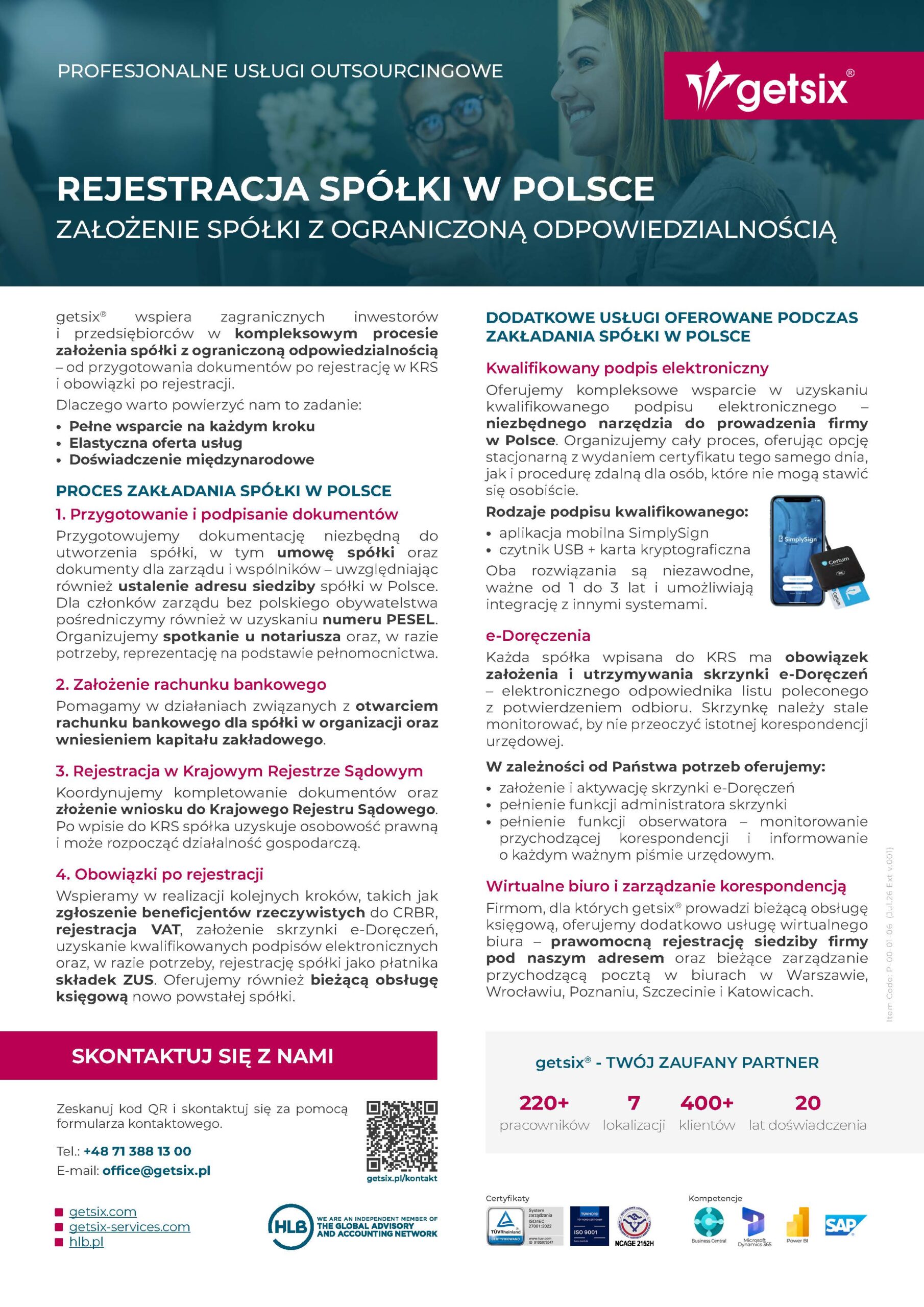 Rejestracja spółki w Polsce – Założenie spółki z ograniczoną odpowiedzialnością