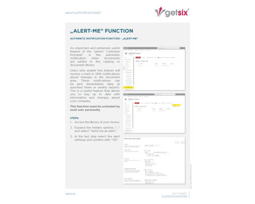 Factsheet Alert me function EN