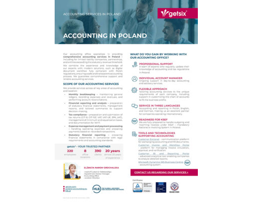 Accounting Services in Poland - One Pager