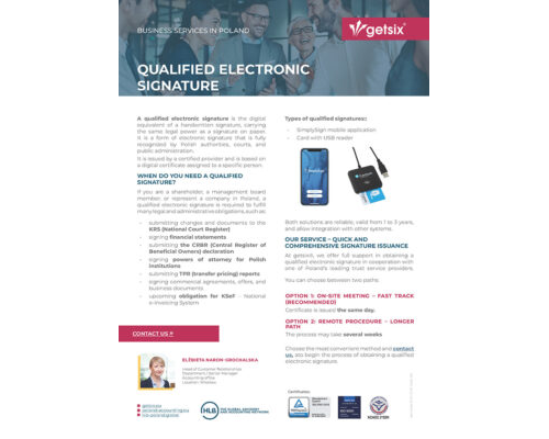 qualified electronic signature one pager
