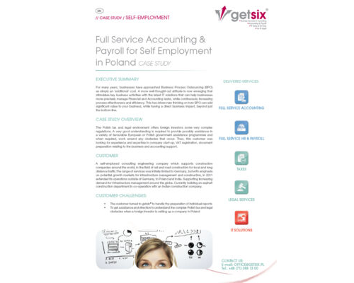 Full Service Accounting & Payroll for Self Employment in Poland